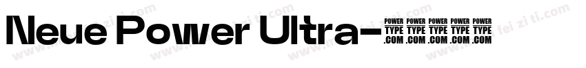 Neue Power Ultra字体转换